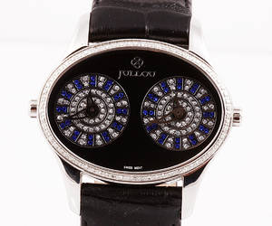 JULLOU. Dansk design. Diamantarmbåndsur, model nr. 005-06-01-01