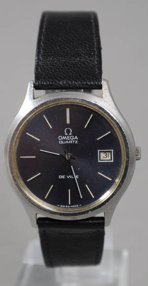 Omega, herrearmbåndsur af stål, Omega De Ville Quartz