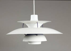 Poul Henningesen, PH 5 pendel, hvidlakeret