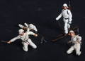 Fire Lineol figurer i sne uniform. 4
