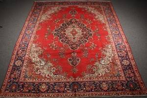 Persisk Tabriz tæppe, 402 x 311 cm.