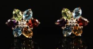 Multicolour ørestikkere - et par 2