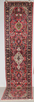 Persisk handknuten gallerimatta 342x83 cm