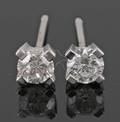 Diamond earrings in 14kt approx. 0.50ct 2