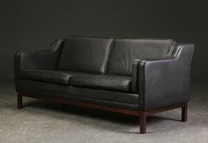 Mogens Hansen. To-pers. sofa, læder