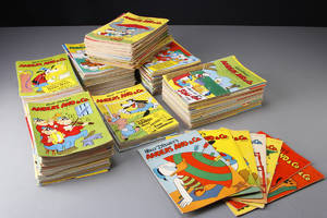 Samling Anders And blade fra 1950erne-1970erne 329 stk.. 