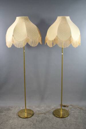 Golvlampor i mässing 1 par