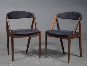 Kai Kristiansen, to stole af teak  alcantara 2