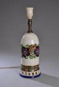 Aluminia. Bordlampe, fajance