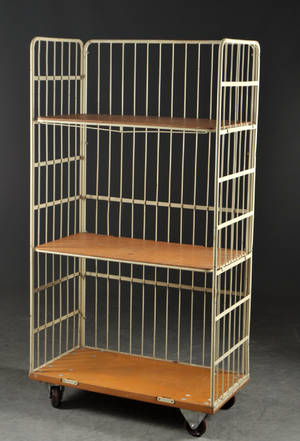 Hylla på hjul, industridesign, 1960-tal