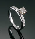 Diamantring, ca. 0.90 ct