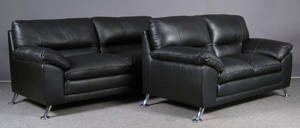 Italiensk design. 3 2 pers. lædersofa - Model Las Vegas