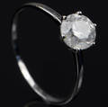 Solitaire ring ca. 1.00 ct  