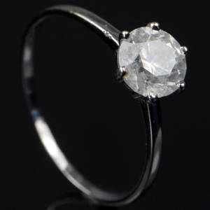 Solitaire ring ca. 1.00 ct  