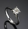 Diamantring, ca 0,33