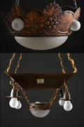 Två takarmaturer. Jugend. Omkring 1900 2