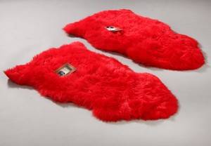 Golden Fleece. To New Zealandske lammeskind. Farve Rød. 2