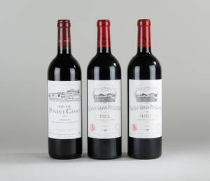 3 flasker Grand Cru Classé Bordeaux.3