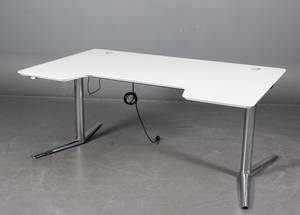 Hævesænkebord, hvid