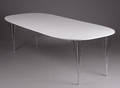 Piet Hein  Bruno Mathsson. Super Ellipse spisebord med to tillægsplader, Nylakeret 3