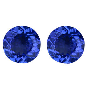 Uindfattede tanzanitter. Ca. 1.10 ct