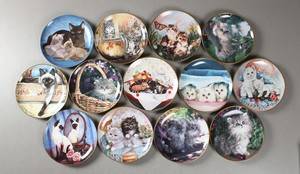 BG samt Franklin Mint, samling platter, porcelæn 13