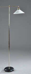 Standerlampe af forkromet metal, 1900-tallets midte 