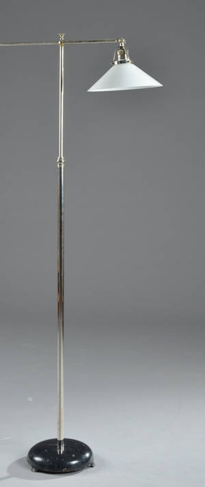 Standerlampe af forkromet metal, 1900-tallets midte 