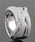 Diamond handmade ring in 18kt approx. 1.10ct 