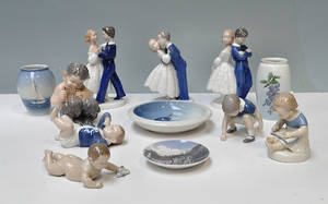 En samling figurer i porcelæn, BG., Kgl. P.12