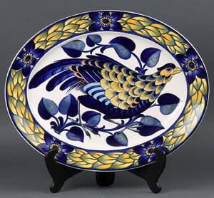 Royal Copenhagen. Fad af porcelæn, Blue Pheasant 
