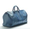Louis Vuitton blå rejsetaske, model Keepall 50