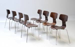 Arne Jacobsen 1902-1971. Sæt på otte stole, model 3103 8