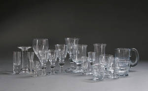 Samling af Glas. Holmegaard mm   58  