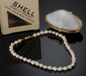 Perlecollier med smykkesæske 2