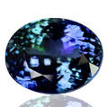 Uindfattet GIA certificeret tanzanit. Ca. 10.91 ct