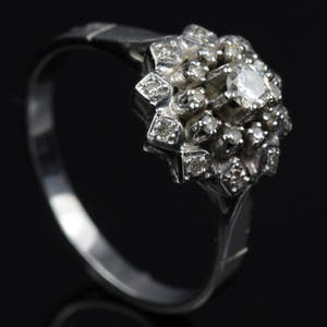 Vintage diamant ring ca. 0.30 ct.