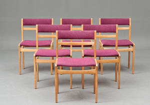 Dansk møbelproducent, spisestuestole af eg 6