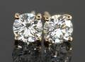 Earrings  with brilliant cut diamonds  1.12ct