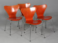 Arne Jacobsen 1902 - 1971. Stole, Fire model 3107 4