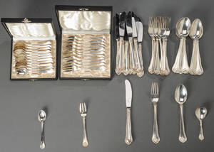 Cohr Saksisk bestik af sølv 56