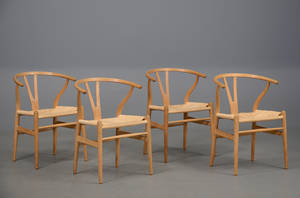 Hans J. Wegner, fire stole, Y-stolen, model CH-24 4