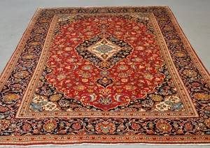 Håndknyttet Persisk Kashan 322x234 cm