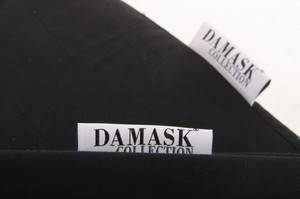 Damask Collection. Sort sengelinned i egyptisk bomuld. 4