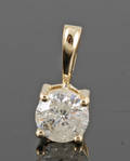 Diamond pendant in 18kt approx. 0.60ct