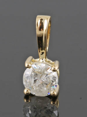 Diamond pendant in 18kt approx. 0.50ct