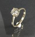 Solitär Brillantring in Gold, ca. 0.97 ct.