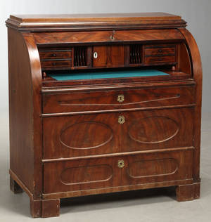 Chatol af mahogny, empireform 1800tallets slutning