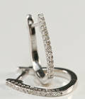 Par diamantøreringe ca. 0,26 ct.