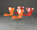 Arne Jacobsen. Fire stole model 3107 4